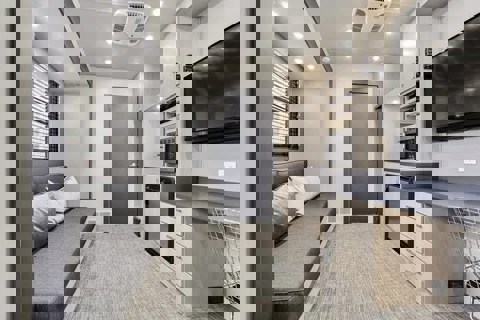 Elite 2 Room (Hybrid*) - Two Room Cast Trailer Rentals